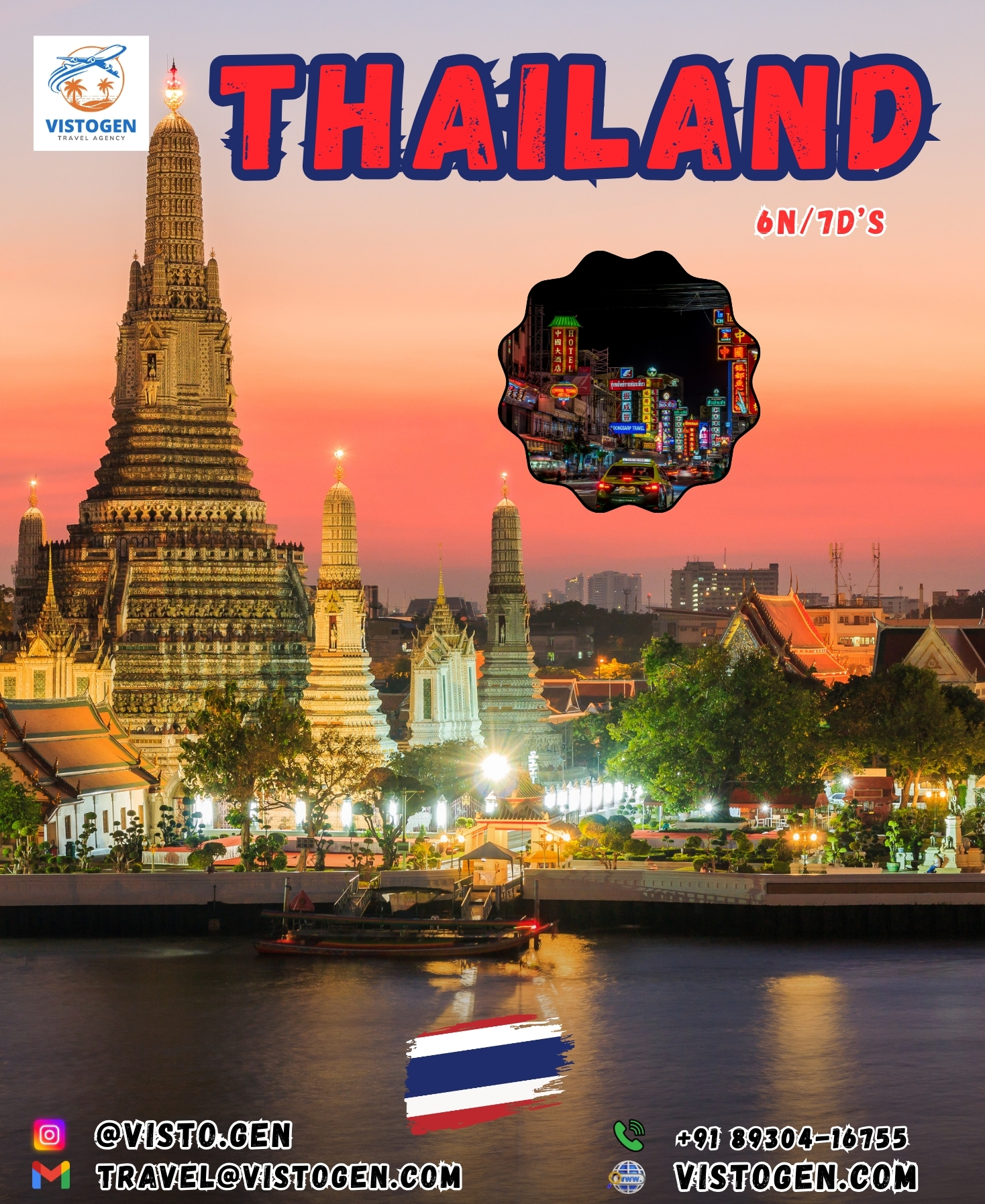 Thailand holiday package – Bangkok, Pattaya, Phuket with flights, visa, meals, hotels and transfers